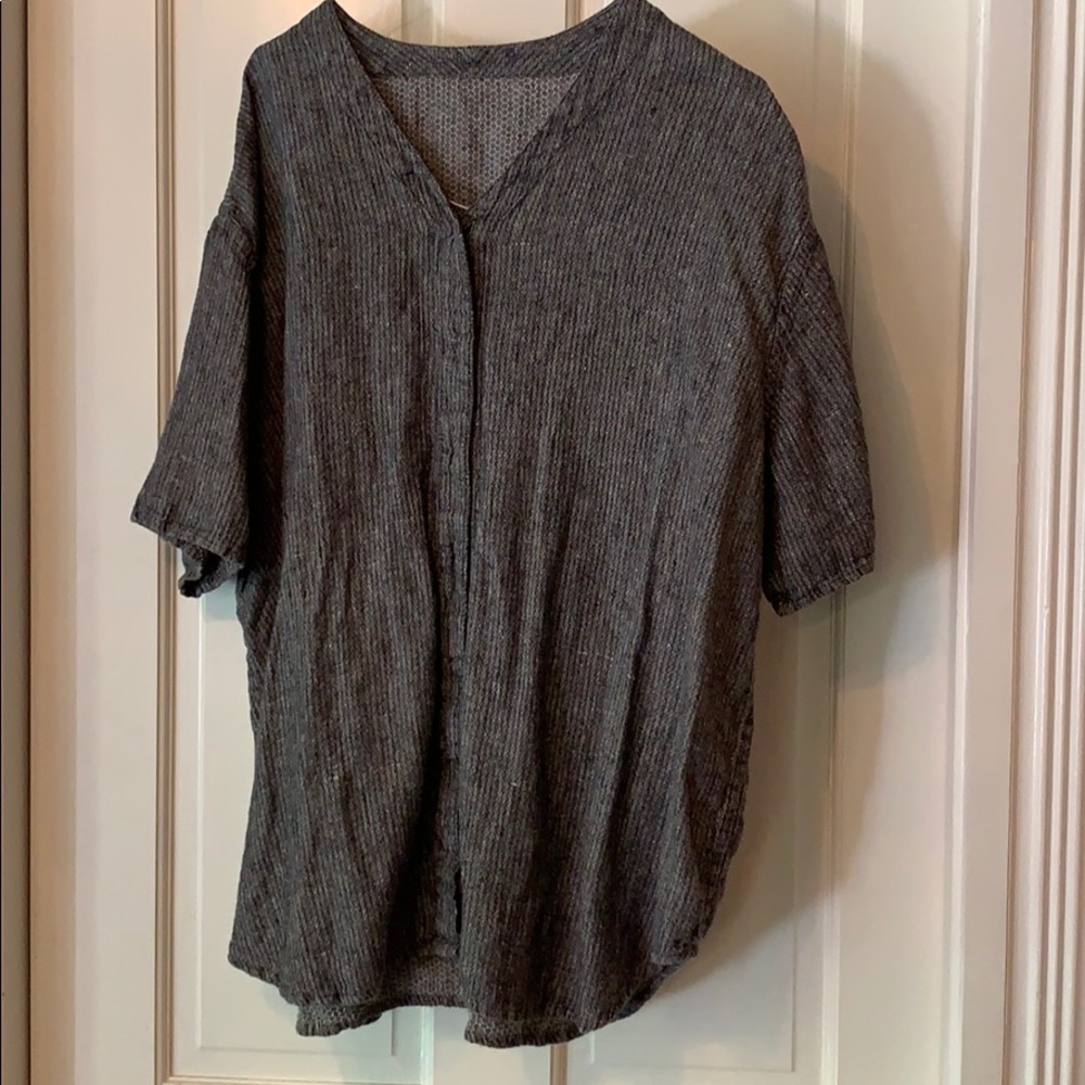 Linen button up shirt#24